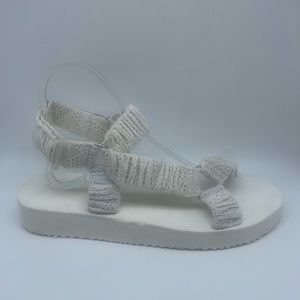 Anthropologie Mariel White Eyelet Sport Sandals Women’s Sz US 9 EU 40